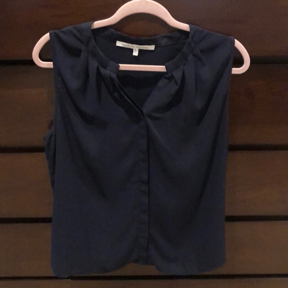Collective Concepts Tank Blouse Sheer